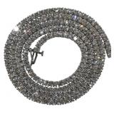14kt Gold 14.35 ct 22" Diamond Tennis Necklace
