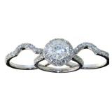 14k Gold 3.57 ct Round Diamond Bridal Ring