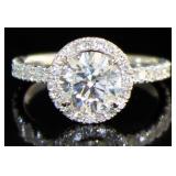 14kt Gold 2.42 ct Round Brilliant Lab Diamond Ring