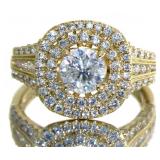 14kt Gold Brilliant Round 1.83 ct Diamond Ring