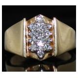 14kt Gold Brilliant 1/2 ct Diamond Waterfall Ring