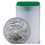 2008 US Mint Roll American Eagle Silver Dollar