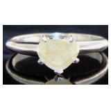 14kt 1.10 ct Fancy Yellow Diamond Ring
