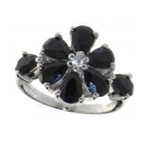 Natural 4.33 ct Sapphire & Diamond Ring