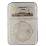 2006 MS69 American Eagle Silver Dollar