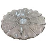 13 " Etched Crystal Platter