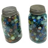 Blue Ball Mason Jar Marbles