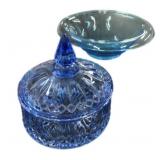 Blue Vegetable Bowl & Candy Dish