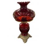 23 " Ruby Hurricane Lamp