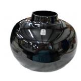 7.5 " USA Pilgrim Glass Black Vase