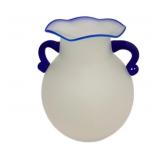 Blue & White Satin Vase