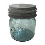 Ball Mason 1/2 Pint Blue Jar