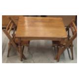 (3) PCS Estate Kids Table And Two Chairs