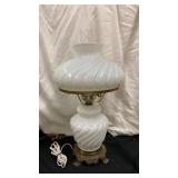 20 " White Hurricane Lamp