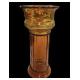 13 " Handcrafted BLENKO Amber Vase