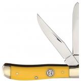 ELK RIDGE ER290YWH YELLOW SMALL TRAPPER KNIFE