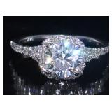 14k Gold 1.72 ct Round Brilliant Lab Diamond Ring