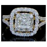 14kt Gold Brilliant 1.00 ct Diamond Ring