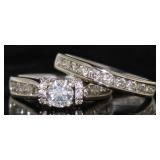 14kt Gold Brilliant 1.81 ct Diamond Wedding Set