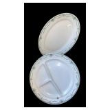 6 Warwick China Plates & Platter 1947 Adam