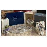 Lenox Creamer, Mikasa Tray, Celestial Candle,