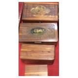 (4) PCS Estate Cedar Bible Boxes