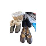 Estate Vest & (3) Pair Shoes in Basket