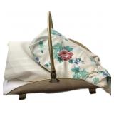 Brass Log Holder & Table Cloths