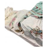 Estate Embroidered Scarves, Aprons &