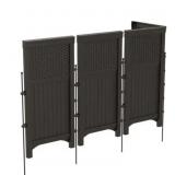 Resin Wicker Outdoor Screen Enclosure