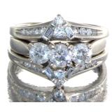 14kt Gold 1.56 ct Brilliant Diamond Bridal Set