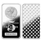 5 oz - Walking Liberty Silver Bar