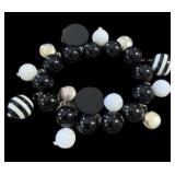 Black & White Stretch Fashion Bracelet