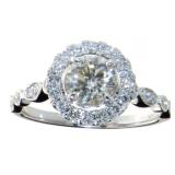 14kt Gold 1.40 ct Round Brilliant Diamond Ring