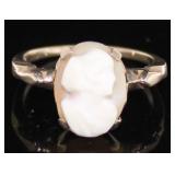 10kt Gold Vintage Carved Cameo Ring