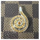 Natural 3.00 ct Golden Citrine Designer Pendant