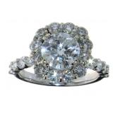 14kt Gold 3.87 ct Brilliant Round Diamond Ring