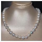 14kt Gold Natural 7 mm 16.5" Pearl Necklace