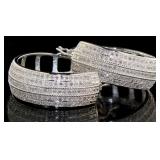 XX-Large 2.00 ct Diamond Hoop Earrings