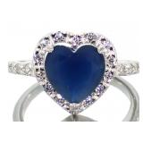 Heart Shape 3.50 ct Sapphire Dinner Ring