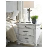 Ashley B777 Antique White Night Stand