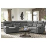 Lane Fresno Gray 106" DBL Reclining Sectional Sofa