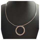 10kt Gold 17" Reversible Herringbone Necklace