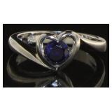 Bezel Set Sapphire Solitaire Ring