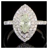 14kt Gold 1.50 ct Marquise Cut Diamond Ring