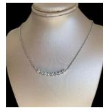 14kt Gold 1.54 ct Diamond Evening Necklace