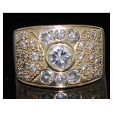 14kt Gold Brilliant 1.25 ct Custom Diamond Ring