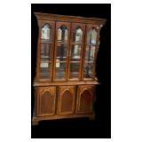Estate Mirror Back Cherry Hutch w