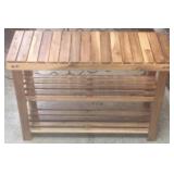 Wooden Shoe Rack