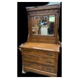 Antique Dresser & Mirror